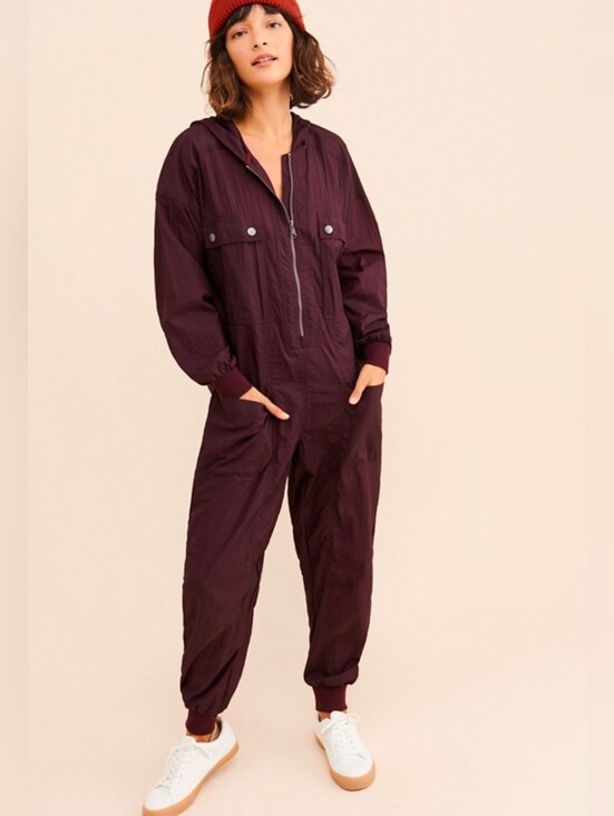 Free People Pants - Free People  Movement 'Speak My Language' parachute runsie Jumpsuit. Size Small